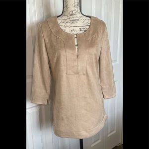 Gretchen Scott Ultra suede top. Sz. S. Beautiful and in perfect condition!